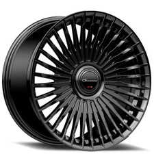 24 Inch Giovanna Tulum Gloss Black 5x5 Chevy Impala Range Rover New 5lug Rims