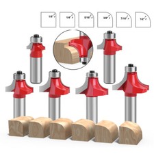 1/2'' Shank Radius Curved Edge Cutting Round Over Beading Router Bit Cutter Tool