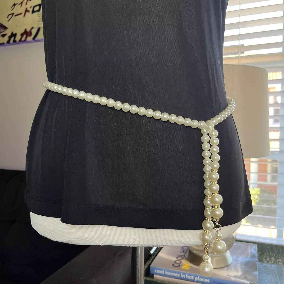 Faux Pearl Belt