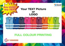 Personalised Hi Vis Vest Custom Printed Hi Viz Vest High Vis Safety Vest