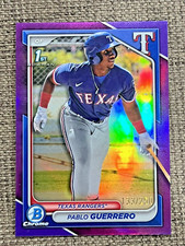 2024 1st Bowman Chrome - Pablo Guerrero -  Purple  /250 - Texas Rangers