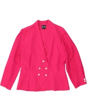 Your Sixth Sense Womens Double Breasted Blazer Jacket It 44 Medium Pink Hp05