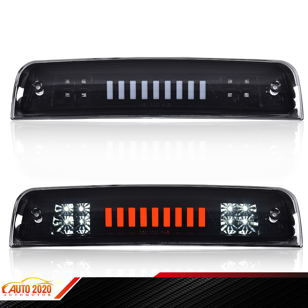 3D LED Truck Tail Brake Light Cargo Lamp Black for 09-17 RAM 1500-3500 Pickup