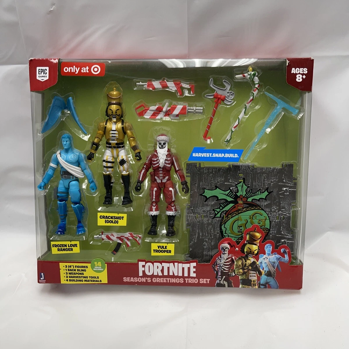 Fortnite Frozen Love Ranger Crackshot Yule Trooper Action Figure Pack Exclusive