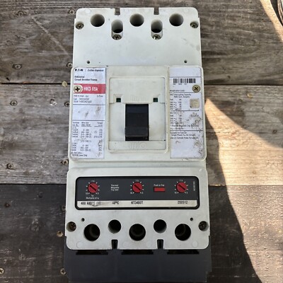 Eaton Cutler Hammer HKD3400F 3 Pole 400A Trip 600v Circuit Breaker