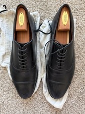 Allen Edmonds Park Avenue Black Leather Cap Toe Mens Dress Shoes Size 11 D USA
