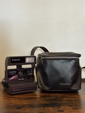 Vintage Polaroid One Step Close Up 600 Film Instant Camera with Strap Case