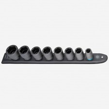 Hazet 900S-SR/8 1/2" SmartRail Metric Impact Socket Set, 13 - 27 mm, 8 Pieces