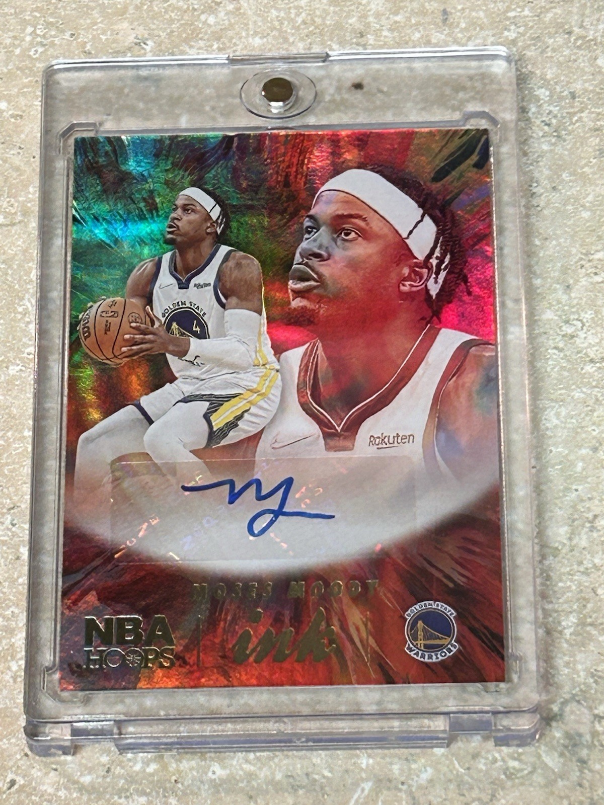 Moses Moody 2022 Hoops #HI-MSM Hoops Ink Price Guide - Sports Card 