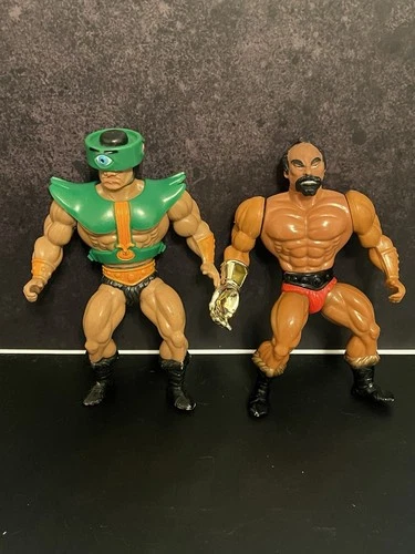 Vintage 1980s Lot MOTU Masters Of The Universe Original He-Man Figures (2)