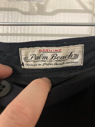 Vintage 1950’s-60's Men’s Palm Beach Tuxedo Pants, Large Size 37x31 - Picture 9 of 10