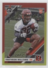 2019 Panini Donruss Optic Rookies Red & Yellow Prizm Trayveon Williams #143 03kc