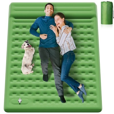 Doppel Camping Schlafmatratze eingebaute Fußpumpe 15 cm dicke aufblasbare Auflage