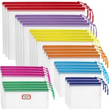 Bolsa de malla con cremallera para organización, impermeable, multiusos