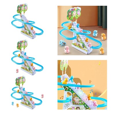 Treppenklettern Spielzeug, Kinder Achterbahn Spielzeug Set, Achterbahn Spielzeug, elektrisch