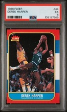 1986-87 Fleer #44 Derek Harper PSA 5