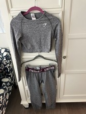Gym shark Gymshark Leggings And Crop Top Set Size Medium