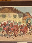 VINTAGE LOWENBRAU TRADITIONAL MUNICH BREWERY BEER WAGON PRINT BAR WARE — photo 5