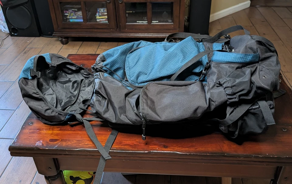 Mochila con marco interno Teton 75L Explorer para senderismo, camping, mochilero, rai Foto 4 de 4