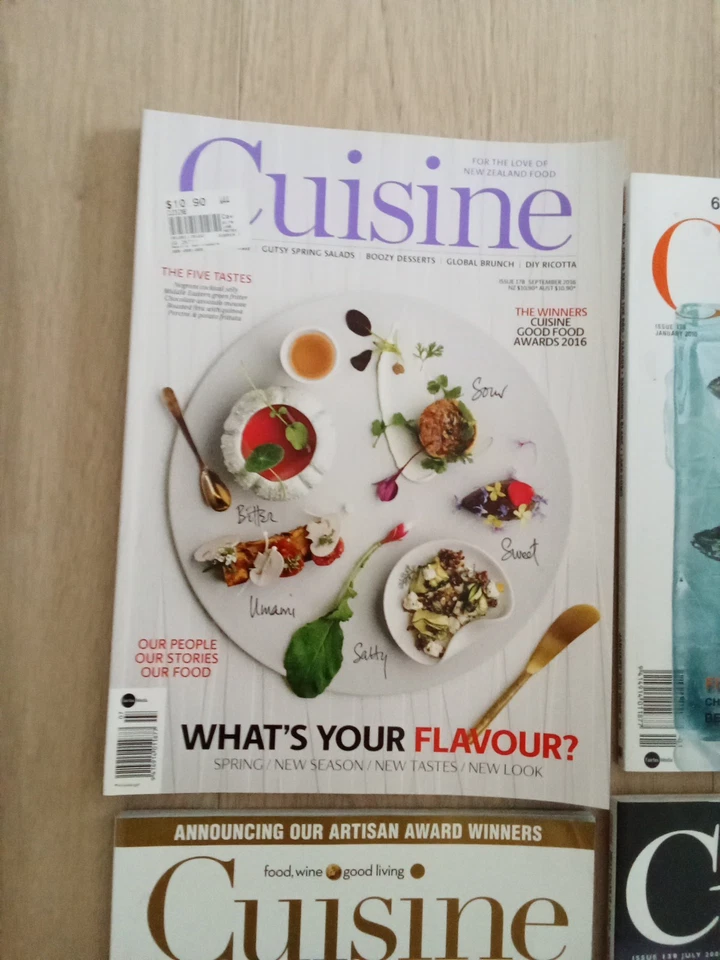 Lot of 6 Cuisine Magazines Cooking - Image 2 of 4
