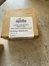 APOLLO-LOOP POWERED  BEACON RED WITH CLEAR LENS 55000-878APO STOCK K4248