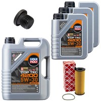MotoröL Filter Set 5W-30 Liqui Moly 8 Liter + Schraube FüR Porsche Vw Touareg