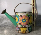Vintage Ohio Art Flowers In Pots Watering Can