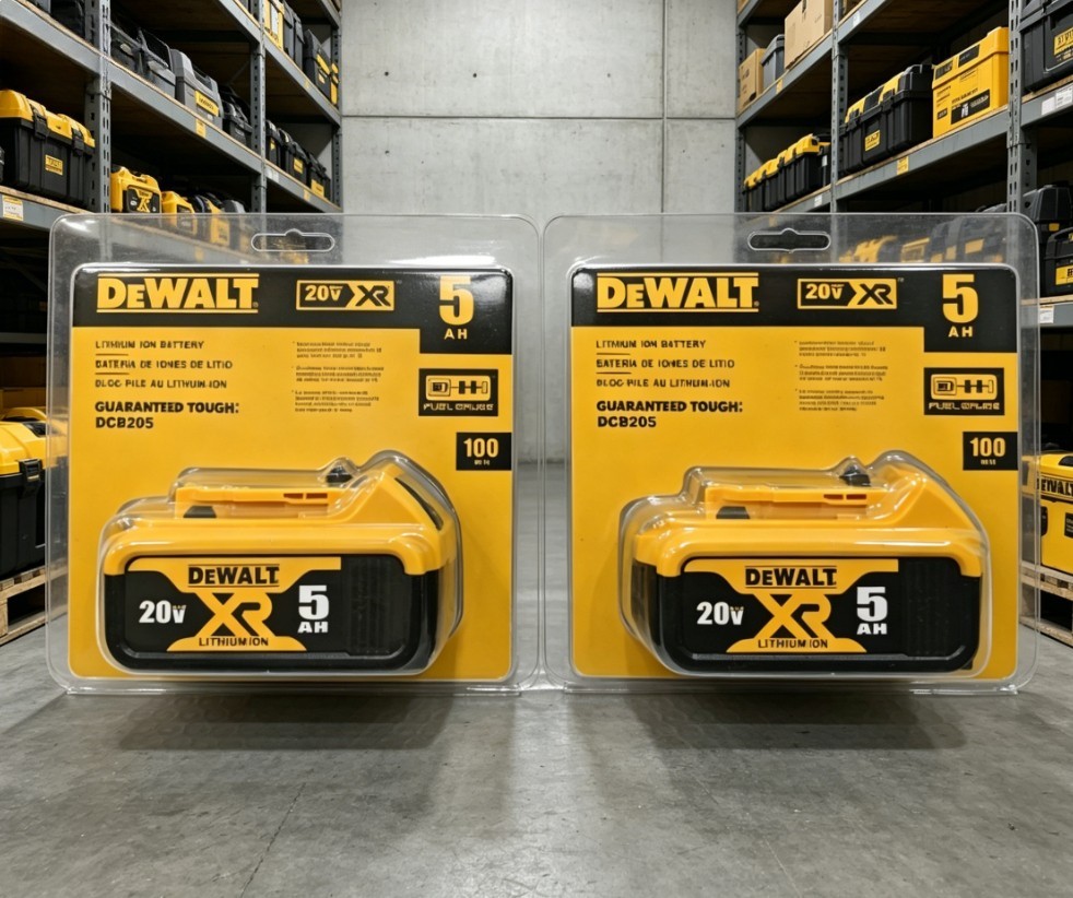 2pc DEWALT 20V Max Premium 5Ah Lithium-Ion Battery / Charger
