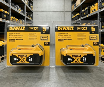 #ad 2pc DEWALT 20V Max Premium 5Ah Lithium Ion Battery Charger $70.99