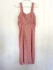SHEIN Coral Pink Floral Maxi Dress Size Large