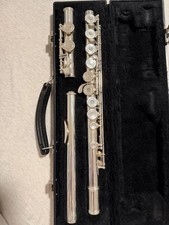 Armstrong 103-OS Silver Plated Concert Flute Closed Hole Boehm C Key with Case