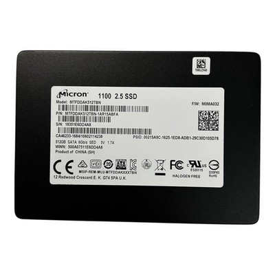 Micron 1100 512GB SATA 6G SED 2,5'' SSD SATA MTFDDAK512TBN