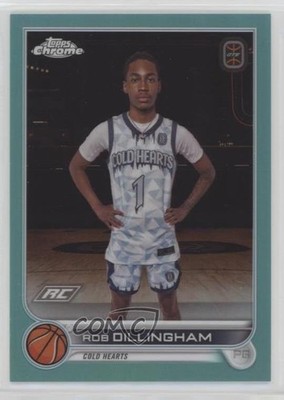 2022 Topps Chrome OTE Overtime Elite Aqua Refractor /199 Rob Dillingham #43 b6y