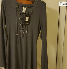 fashion nova laced up babe sweater dress