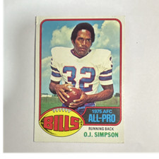 Topps 1976 O.J. Simpson #300 Buffalo Bills NFL Football Card Base Set