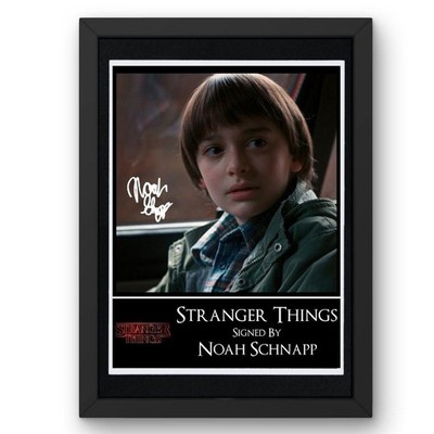 Stranger Things Will Byers Noah Schnapp V2 signiert gerahmt ODER montiert Poster