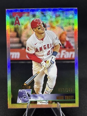Topps Archives 2025 Rainbow Foilboard Mike Trout #175 Angels /149 Baseball Card
