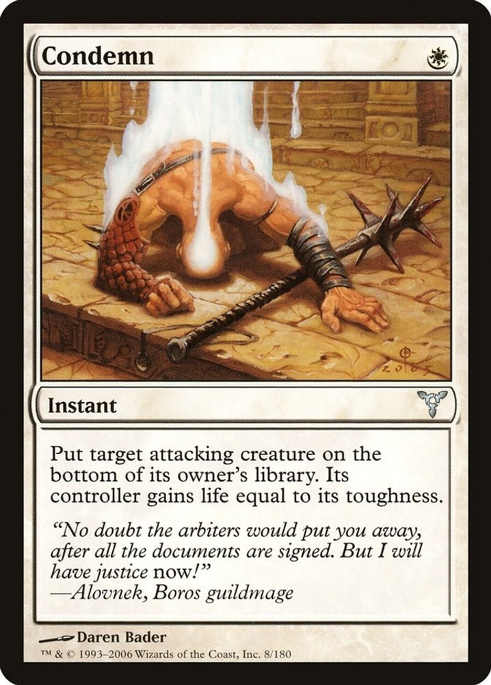 Condemn - 8 - LP - Uncommon - Dissension-Magic