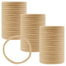 Qearl 60 Pack Soft Stretchy DIY Nylon Headbands 1 Count Pack of 60 , Camel