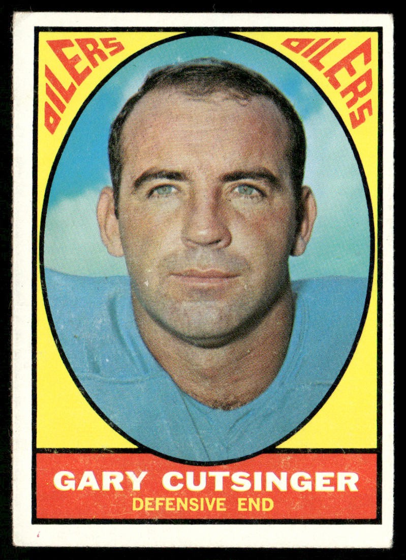 Gary Cutsinger #56 Football Cards 1967 Topps trading card — raw and PSA graded price guide