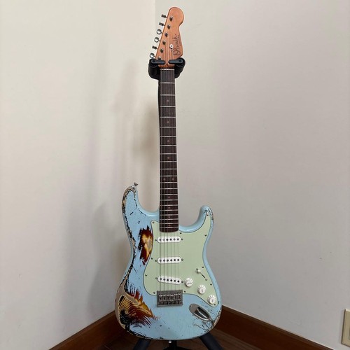 Oswald Guitars Os In Aged Sonic Blue No.MG1939