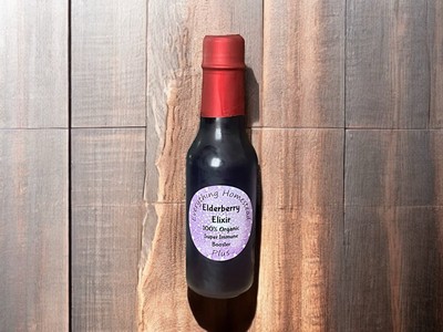 Organic Sambucas (Elderberry) Elixir with Honey Cough Syrup All Natural