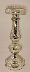Candle Holder Pillar, 13" (Mercury Silver)