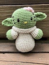 Homemade Crochet Hello Kitty Yoda