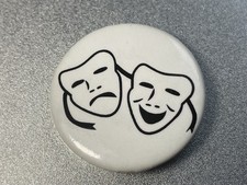 DRAMA & COMEDY Masks-Theatre  Souvenir pin Bu...