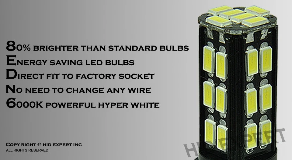 Samsung H11 6000K 30 SMD Replace Halogen to LED High Power Fog Light Bulb V676 - Image 3 of 4