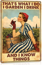 Garden Signs for outside Wall Decor Funny Metal Signs Vintage Garden Decor for G