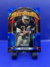 2025 Prizm Black Football Bo Jackson Talismen Blue Cracked Ice Prizm #5 Raiders