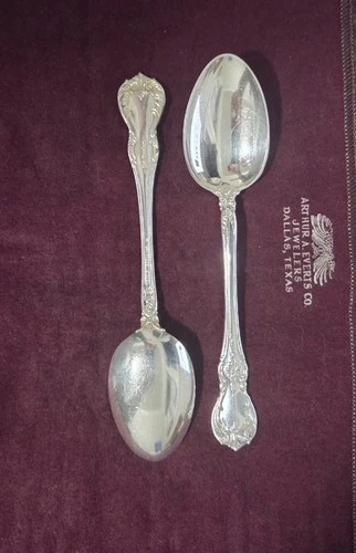 2- Old Master by Towle Sterling .925 Silver(6 inches)Spoons. 59.2 gms total