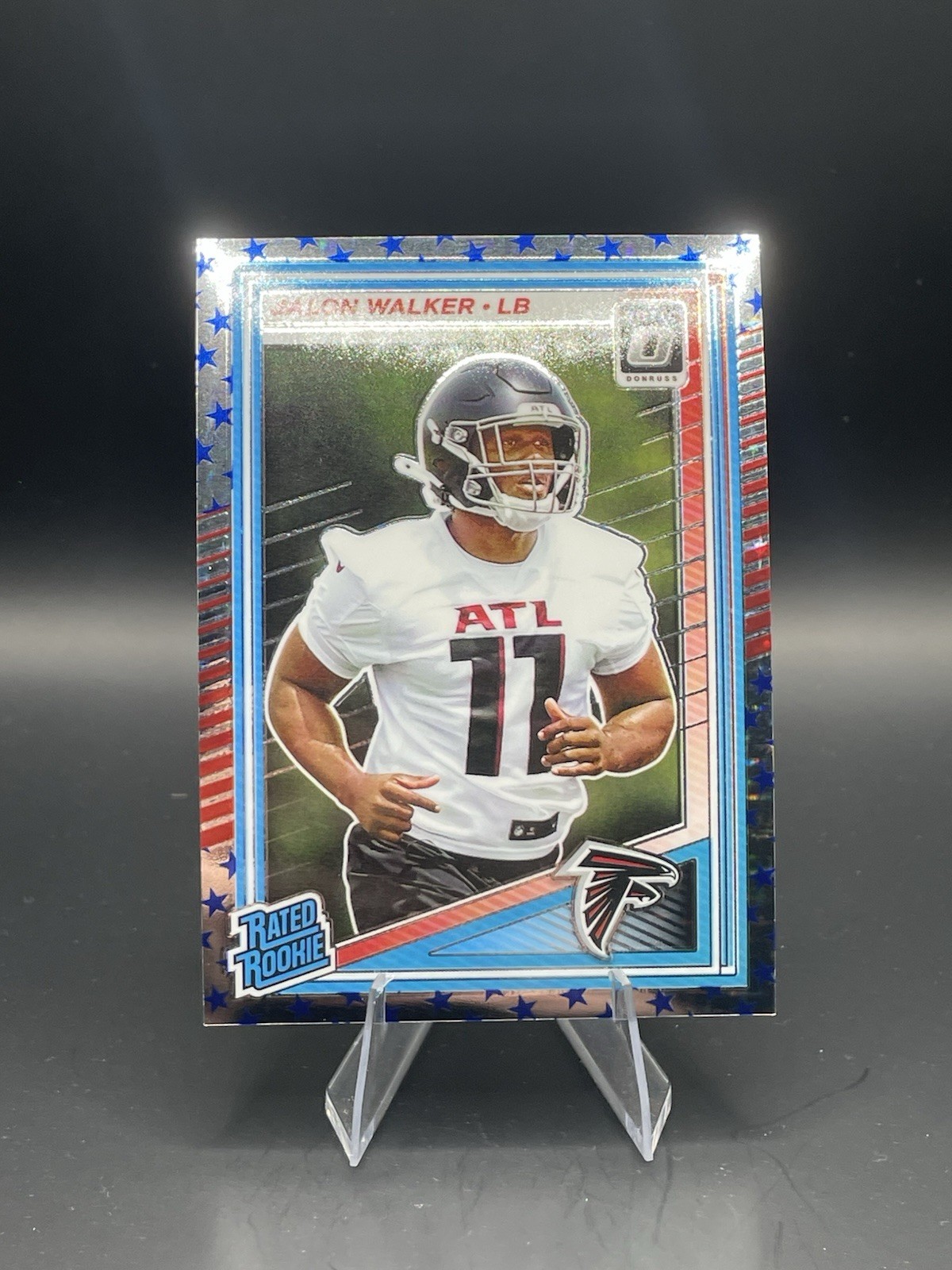 2025 Panini Donruss Optic Jalon Walker Rated Rookie Stars Prizm #290 Falcons